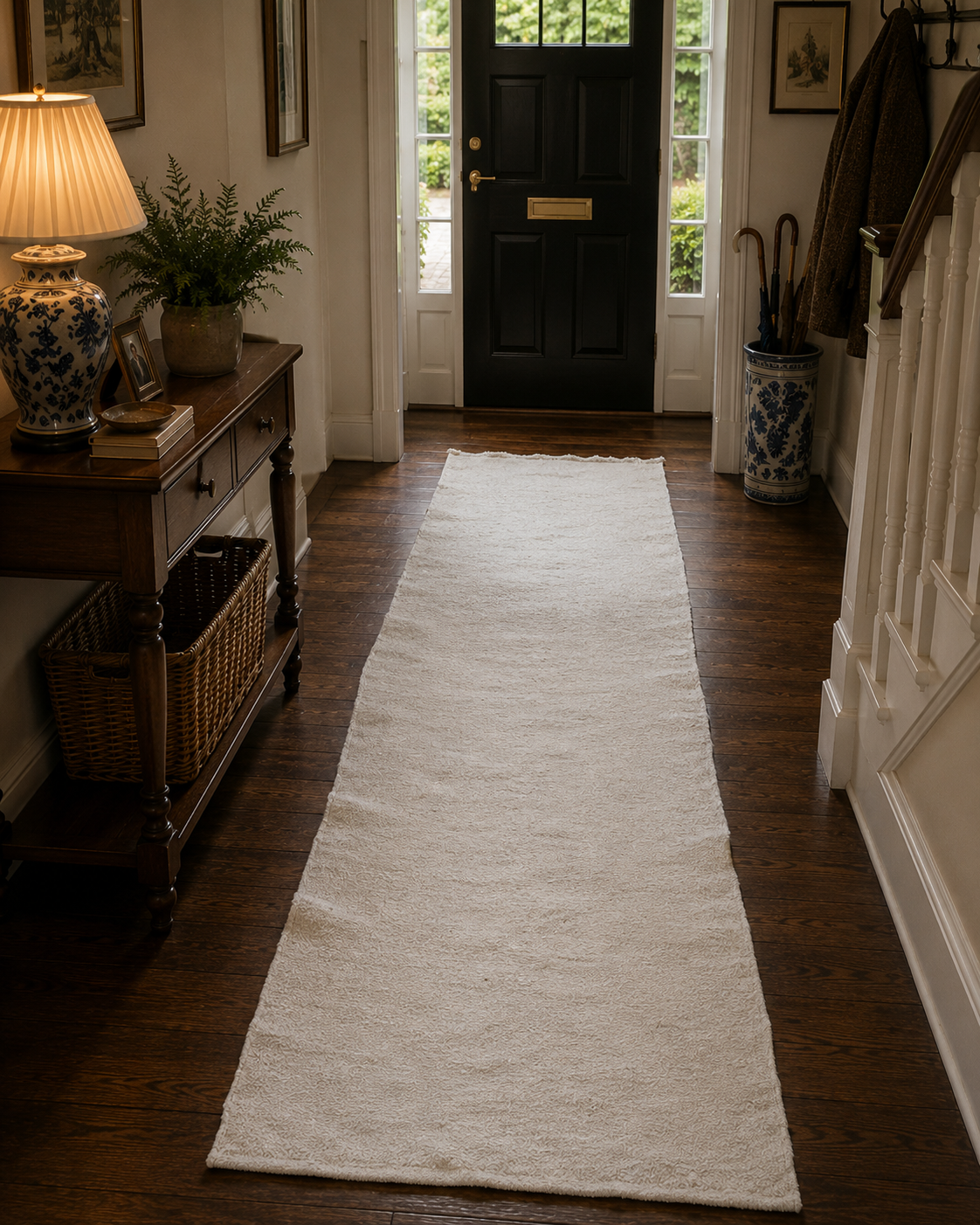 80 × 335 cm Vintage Anadolu Kilim Runner – Handmade Turkish Wool Carpet