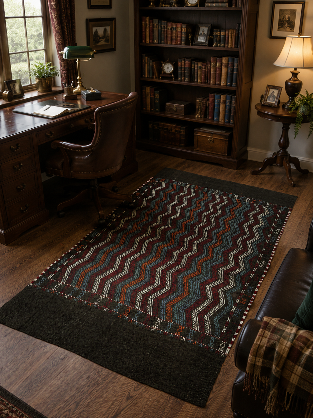 135 × 213 cm | Antique Handmade Turkish Wool Kilim