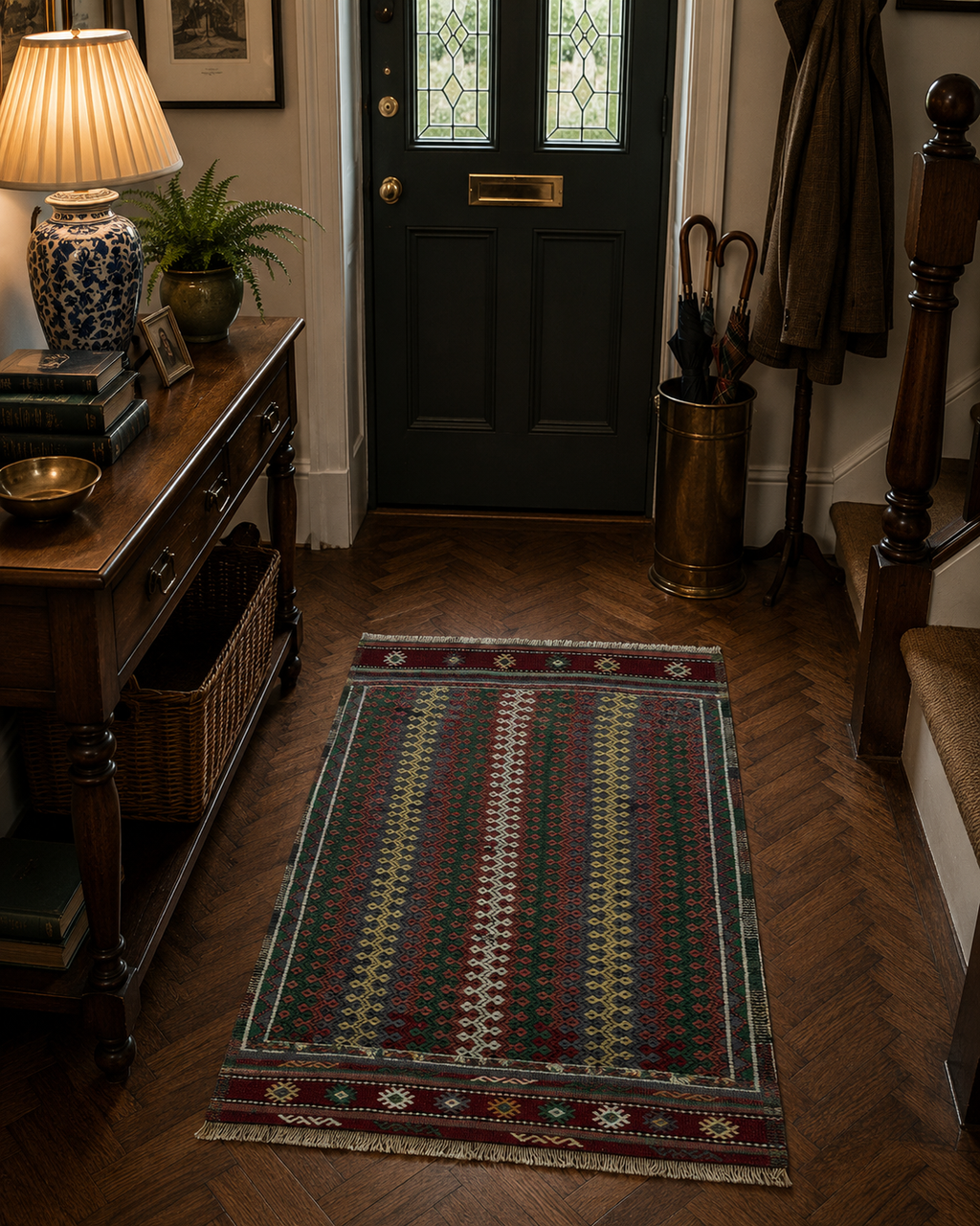 78 × 124 cm Handmade Afyon Cicim Kilim – Vintage Turkish Wool Tribal Carpet