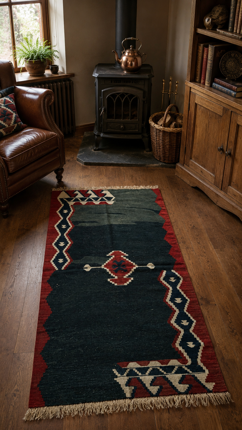 88 × 157 cm | Authentic Turkish Uşak Kilim