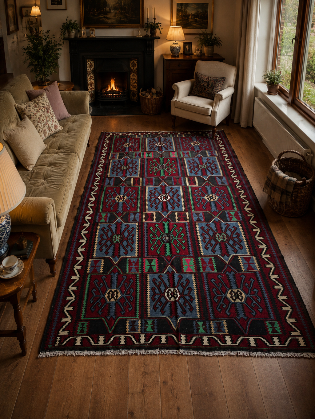 320 × 185 cm - Daghestan Kuba Kilim