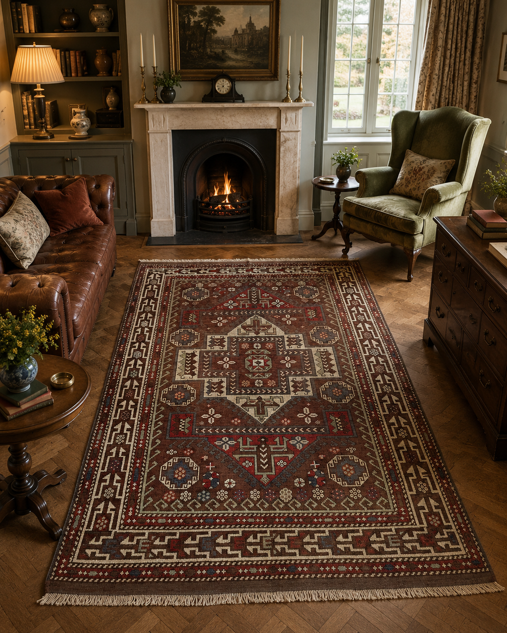 178 × 263 cm | 100+ Year Old Antique Ayvacık Rug | Handmade Turkish Wool Rug