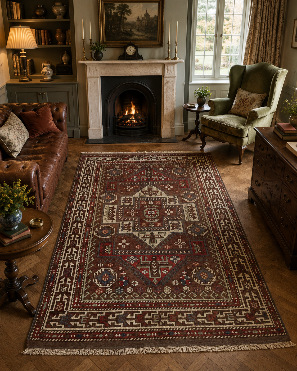 178 × 263 cm | 100+ Year Old Antique Ayvacık Rug | Handmade Turkish Wool Rug