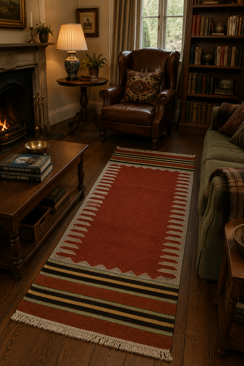100 × 185 cm Vintage Bodrum Kilim – Handmade Turkish Wool Carpet