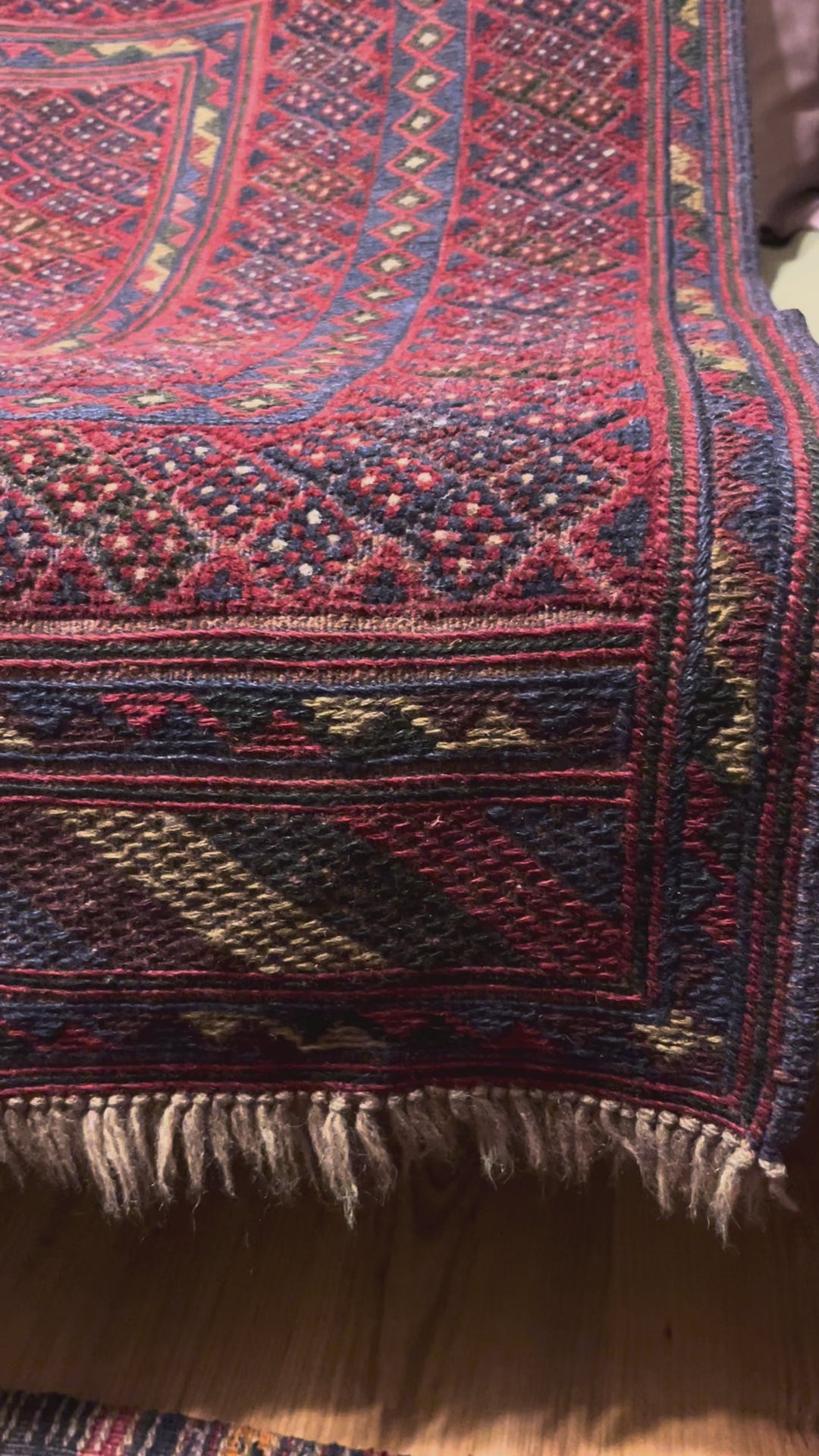 Turkmen Tekke Rug – 110 × 130 cm | Handwoven Wool Tribal Carpet