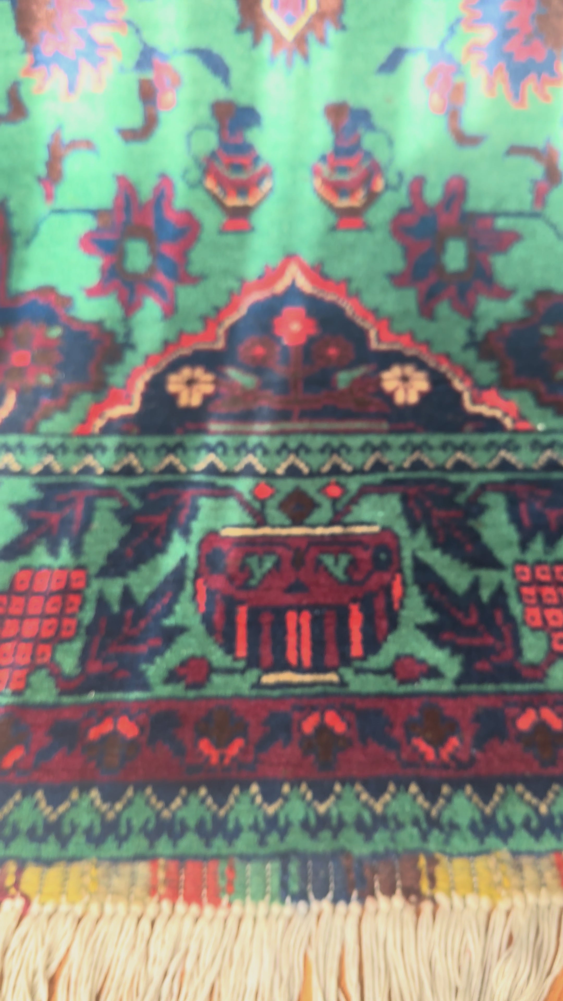 Afghan Sultani Medallion Rug – 100×150 cm | Handwoven Wool Tribal Carpet