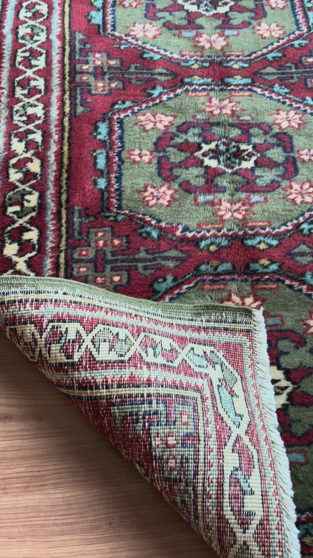 Manisa Kula Runner Rug – 87 × 347 cm | Handmade Turkish Wool Runner