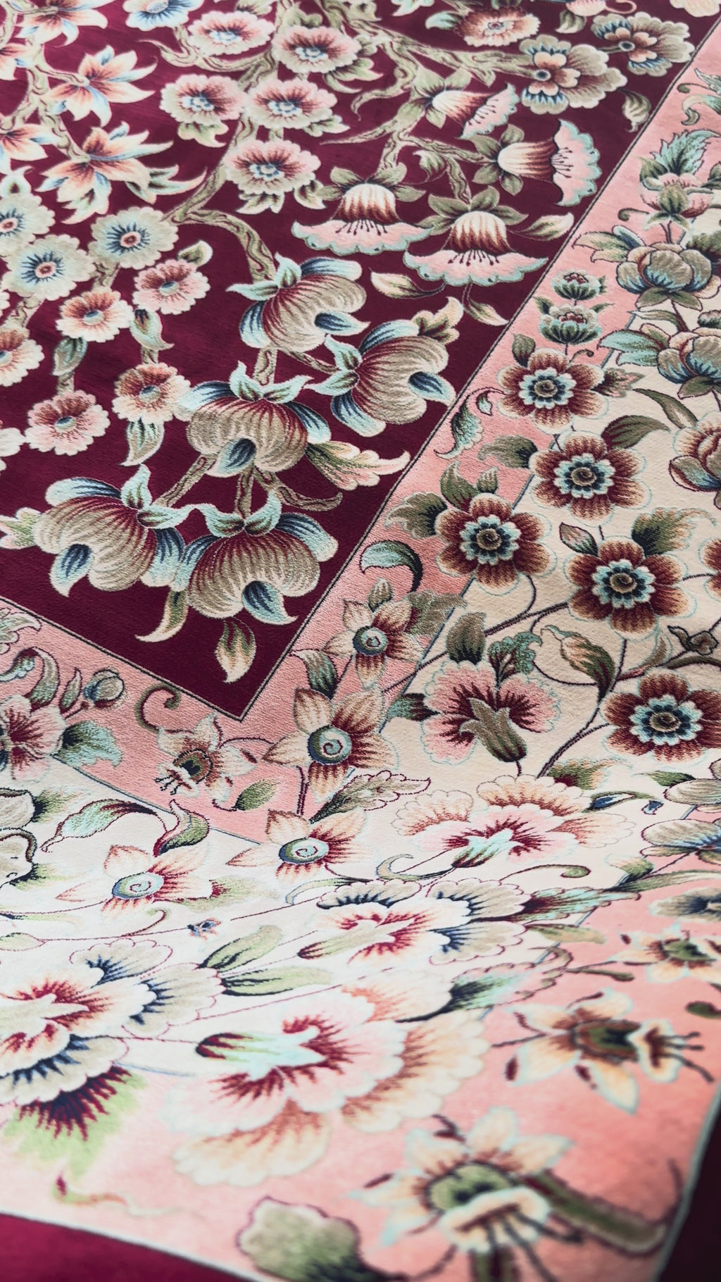 Exclusive Modal Silk Rug – 200 × 300 cm – 170 Reed Count – Luxury Persian Style Rug – Handmade Fringe