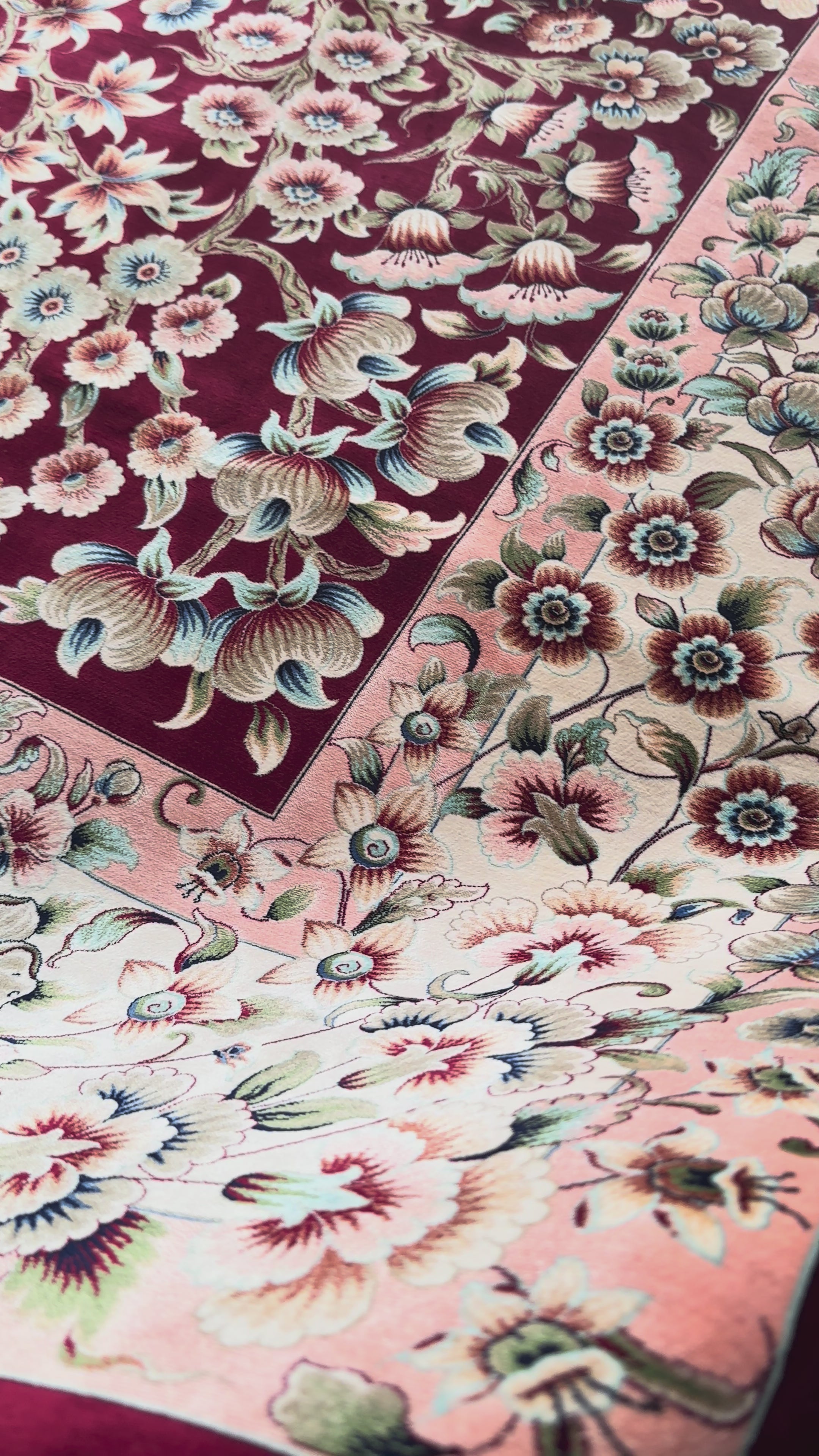 Exclusive Modal Silk Rug – 200 × 300 cm – 170 Reed Count – Luxury Persian Style Rug – Handmade Fringe