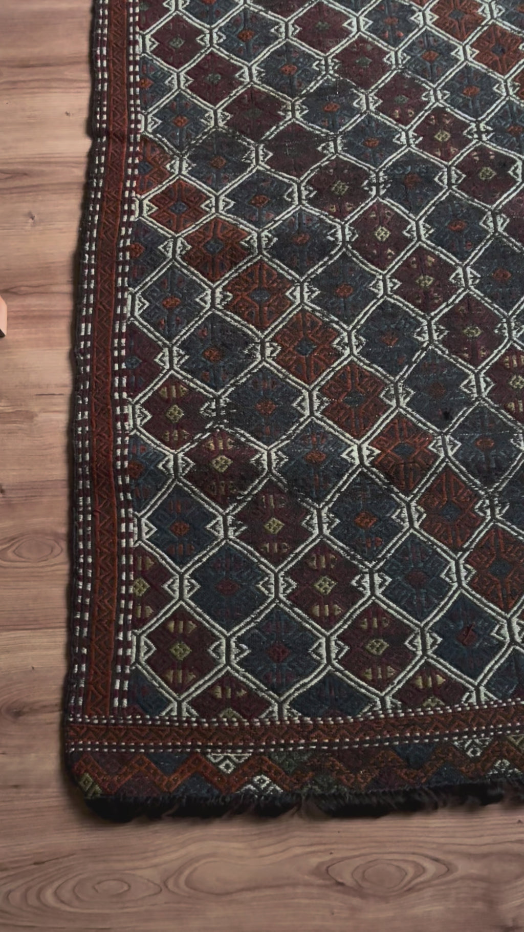 155 × 315 cm | Handmade Mersin Mut Cicim Wool Kilim