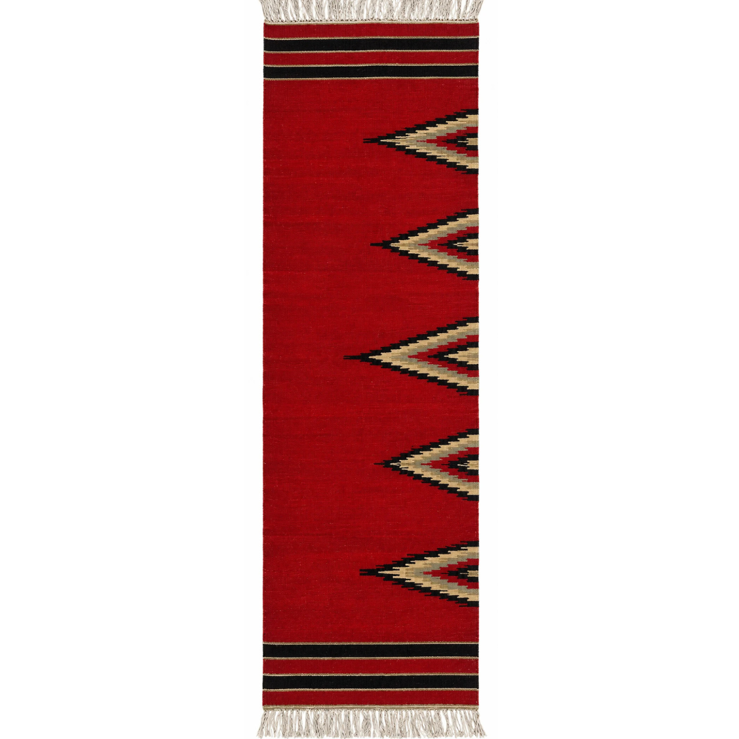 Vintage Turkish Kilim Runner – Red · 74 × 244 cm
