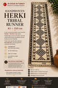 83 × 350 cm | Handmade Kurdish Tribal Runner