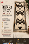 100 × 322 cm | Handmade Kurdish Tribal Runner